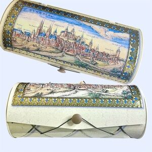 Nurnberger Lebkuchen Large Cylinder Envelope Biscuit Tin Nurnberg Very Ornate